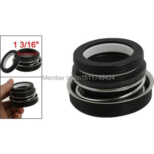 Ceramic Rotary Ring Rubber Bellows Pump Mechanical Seal 30mm 1 3/16" 2pcs