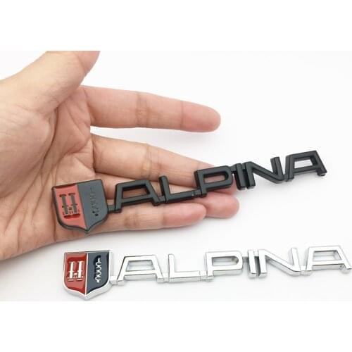 ANTINIYA 3D Metal ALPINA Car-Styling Trunk Rear Stickers Badge For BMW ALPINA Logo E46 E39 E90 E60 E36 F30 X5 E53 F10 E34