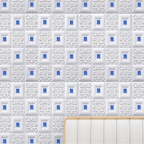 Wall Sticker Decoration Living Room Bedroom Tv Background Ceiling Self-adhesive 3d Ceiling Foam Sticker Wallpaper