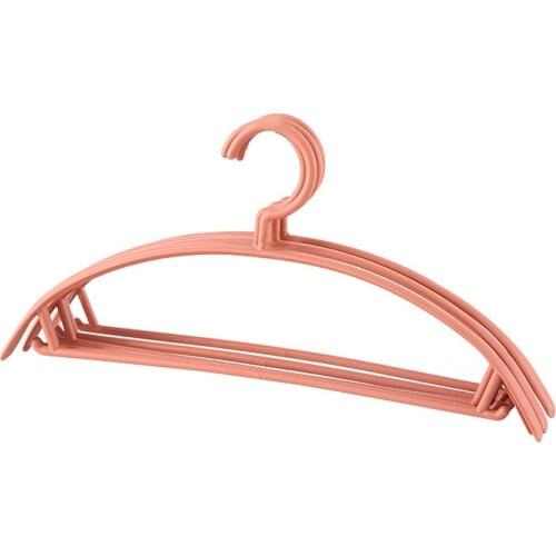 Anti-slip hangers Wide shoulders no trace nordic color bold adult clothes hanger clothes support plastic anti-slip hangers