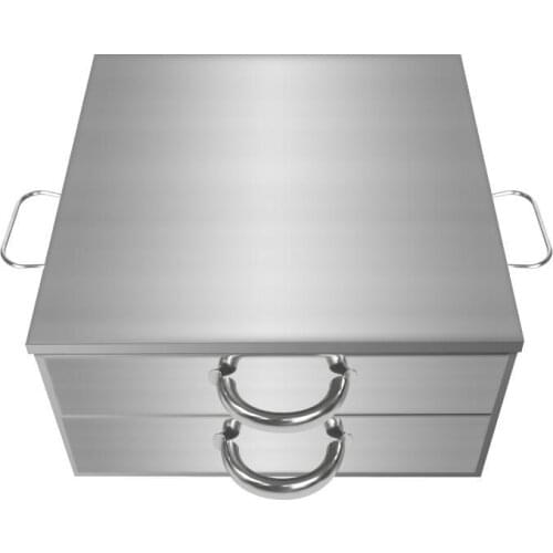 Steamed Vermicelli Rice Roll Machine Kitchen Cooking Steamer Drawer Stainless Steel Tray Fast Making DIY Food Home Use 2 Layer