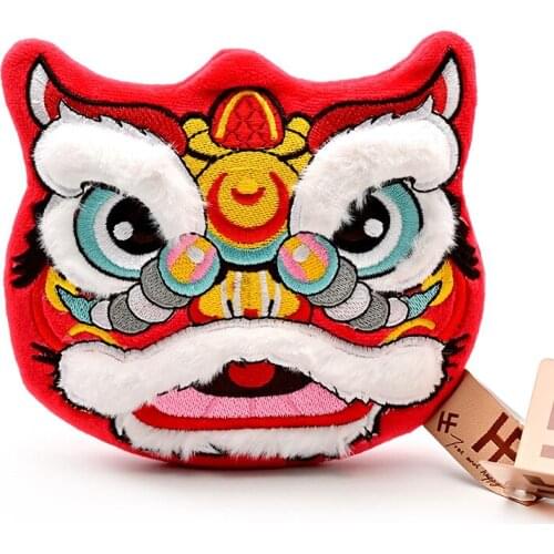 Lion Plush Bag Kindergarten Bag New Year Gift Mascot Spring Festival Waking Lion Plush Bag For Childrens Gift
