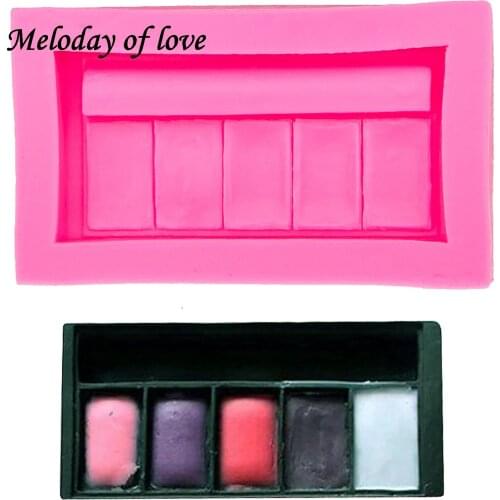 Girl makeup tools silicone mold cake decorating dessert tools baking fondant Sugar Craft Molds DIY Cake T0065