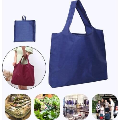 Foldable Shopping Bags Waterproof Oxford Cloth Picnic Portable Container Handbag Reusable Washable Travel Tote Home Storage Bags