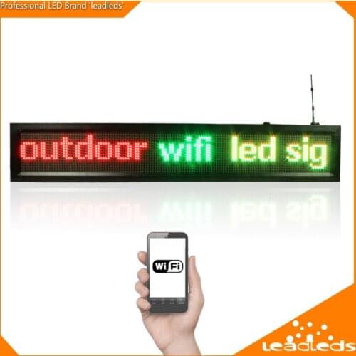 P10 Outdoor 3-color multi-line Led sign wifi Programmable Scrolling advertising Message led display board for Business and Store