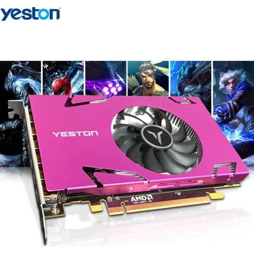 Yeston Radeon R7 350 GPU 4GB GDDR5 128bit Gaming Desktop computer PC Video Graphics Cards support Mini DP X6 use simultaneously