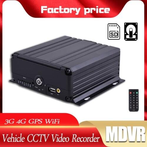 Public Transport Bus Mobile DVR GPS 4G 3G WiFi MDVR Truck Van Car Taxi Video Recorder