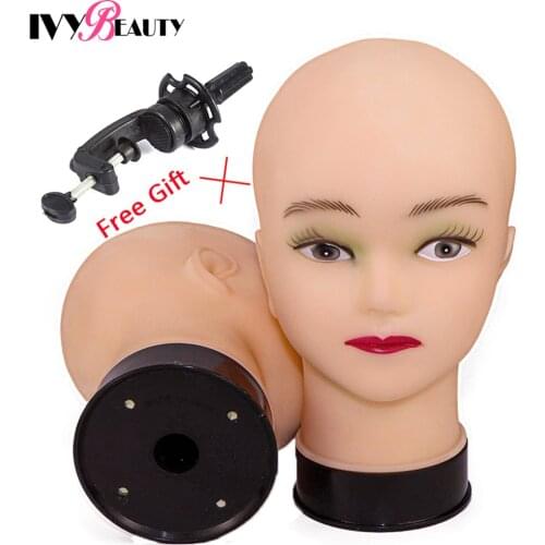 Hot Selling Female Mannequin Head With Wig Stand Clamp For Makeup Practice Cosmetology Manikin Head For Wig Hat Display 51Cm