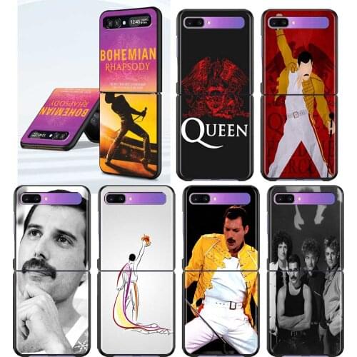 Queen Freddie Mercury Hard PC Case For Samsung Galaxy Z Flip 5G Foldable Cover for Samsung Z Flip Phone Shell Coque