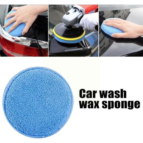 1pc Clean Car Cleaning Soft Vehicle Accessories Foam Wax Applicator Car Dust Auto Clean Pad Glass Sponge Care Polishing Rem X8H1