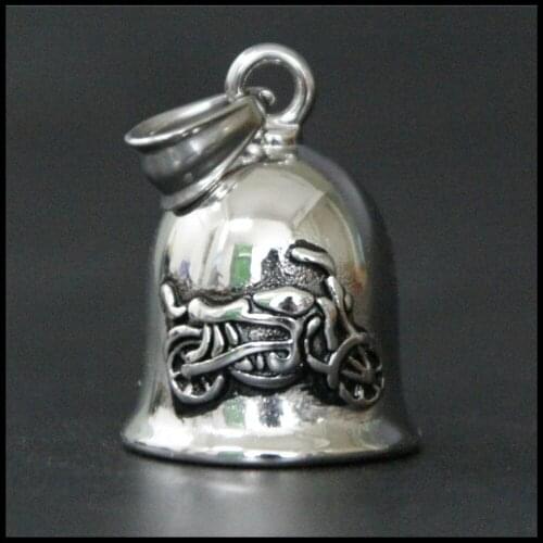 5pcs/lot Wholesale 5 Style Bell Pendant 316L Stainless Steel Men Boy Cool Band Party Biker Style Bell Pendant