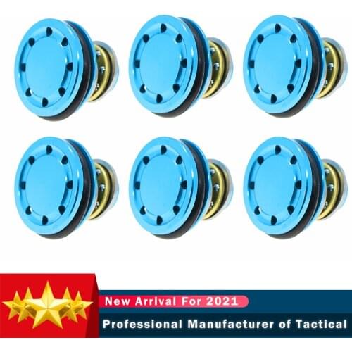 8 Holes Bearing Piston Head for Airsoft Ver.2/3 AEG M4 AK47 M16 MP5 G3 M249 CNC Aluminum Paintball Accessories