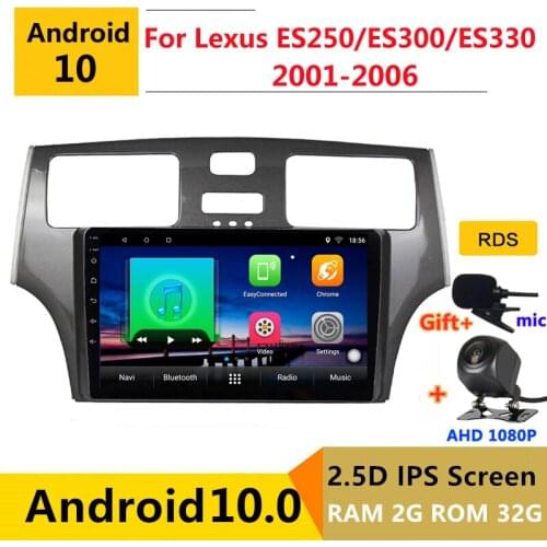 Android 10.0 car radio auto stereo for Lexus ES250 ES300 ES330 2001 - 2006 navigation GPS DVD Multimedia Player
