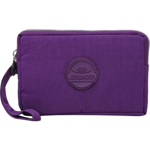 Bolso Kiple New 2019 Brand Nylon Wallet Double Layer Zipper Coin Pocket Organizer Purse Wristlet Clutch Slim Wallet For Girl