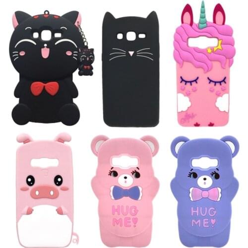 Cover Case For Samsung Galaxy J5 2015 J500 J500H J500F Cover Silicone 3D Cartoon Phone Bag Case For Samsung J5 2015 J500 5.0"