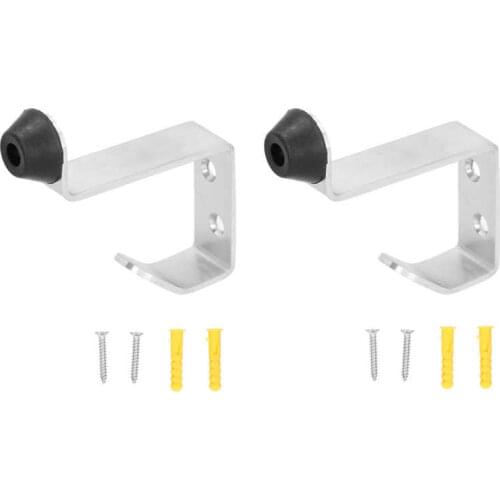 Door Stops Multifunction Practical Thicken Door Stopper with Hook 2 Set for Glass Door for Toilet for Wooden Door for Kitchen