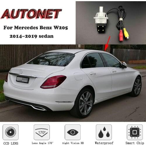 AUTONET Backup Rear View camera For Mercedes Benz W205 2014 2015 2016 2017 2018 2019 sedan Night Vision/license plate camera