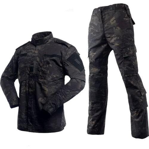 HAN WILD Camping Uniform Camouflage Suit Tatico Tactical Military Jacket+pants Camouflage Airsoft Paintball Cloth Traje Militar