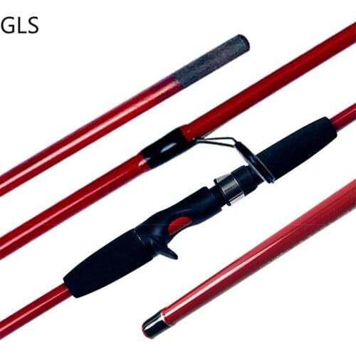 M Power Carbon Fishing Rod 1.8/2.1M Spinning/Casting 3 Section Travel Fishing Pole Pesca Line Wt 6-14LB