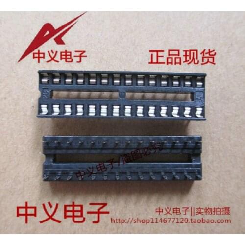 Xinyuan 5 PCS/LOT narrow body 28 feet IC socket DIP28 IC socket 28 p narrow body straight
