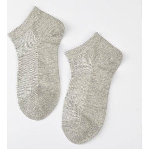 Spring Summer Solid Color Men And Women Socks Low Cut Cotton Breathable Sports Socks Casual Boat 10 Pairs Socks Gifts For Men