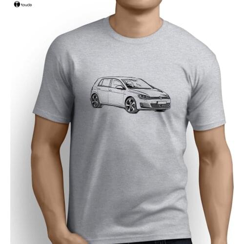 2019 Newest Letter Print Short Sleeve T Shirt Men German Classic Car Fans Golfer Gti Mk7 Inspired Car Hipster Tee