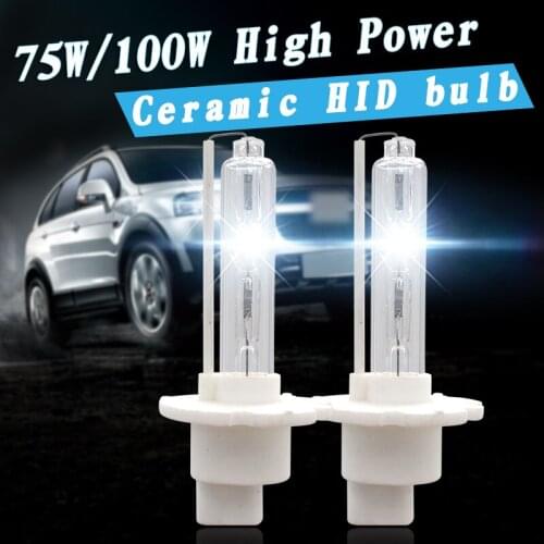 2020 NEW SKYJOYCE 2 PCS 12V 24V High Power 75W 100W HID LIGHT Bulb Ceramic Car Headlight H1 H7 H11 9005 D2H For 75W 100W HID Kit