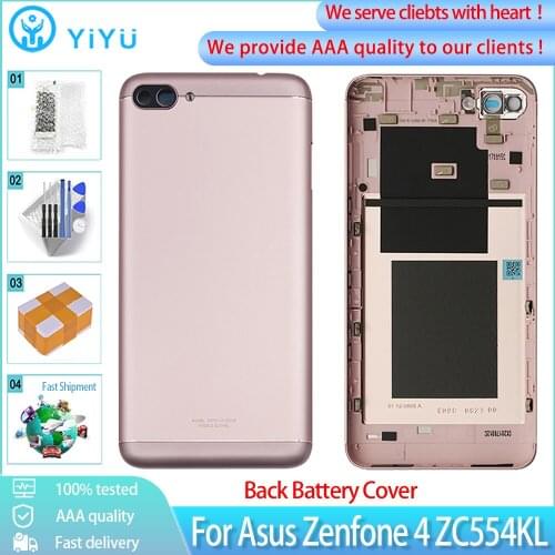 Original Housing For Asus Zenfone 4 ZC554KL Back Battery Cover Rear Door back case Replacement Parts Free Tools