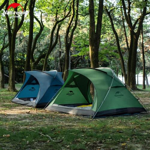 Naturehike Bear-UL2 Persons Camping Tent Outdoor Ultralight 20D Nylon Fabric Double Door Large Space Waterproof Tent With Mat