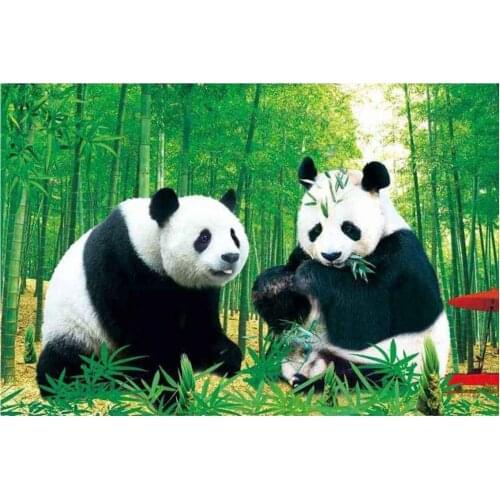 Landscape diamond painting pandas animals embroidery mosaic diamond dotz diy rhinestone picture puzzle toy drawing wall decor