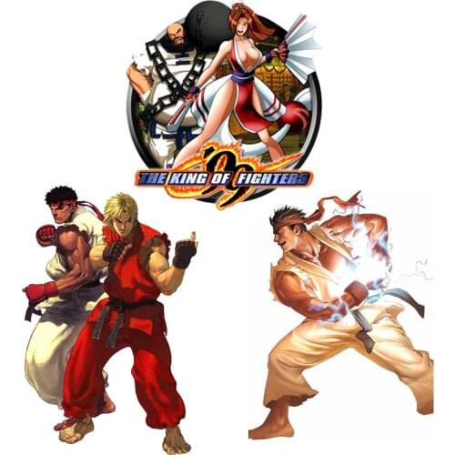 Popular Cartoon King of Fighters Motorcycle Head Notebook Decal Car Bumper Window Sticker Vinyl Material Auto Decoration
