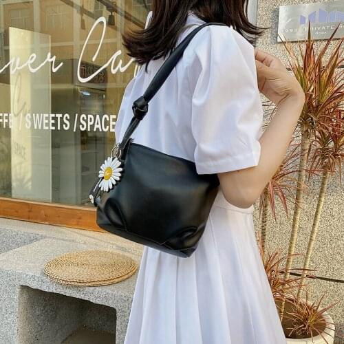 Simple Crossbody Bags For Women 2021 Fashion Little daisy Ladies Messenger Bag PU Casual Small Designer Womens Shoulder Bags