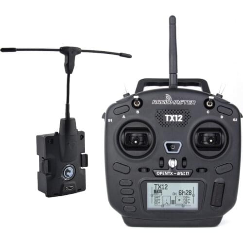 Radiomaster TX12 2.4G 16CH OpenTX Compatible Digital Proportional RC Radio Remote Control Mini Transmitter With Carry Case