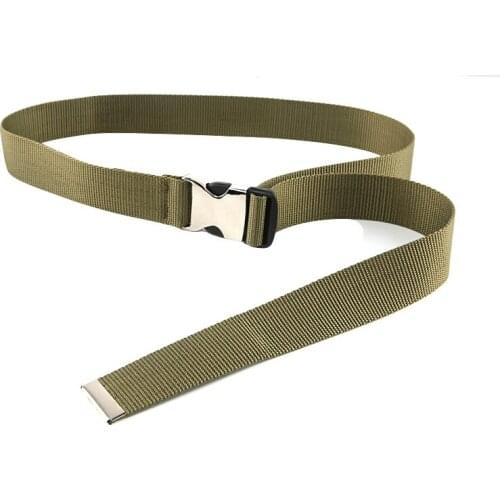 Unisex outdoor hunting military training belt Automatic buckle army Style Combat tactical belt jeans trousers Canvas Waistband