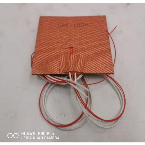 Voron 0.1 silicone heating bed 100x100mm heater pad 3D printer accessories 24V100W