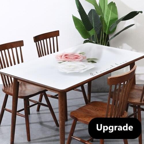 Nordic 3D simple flower pvc plastic tablecloth waterproof Heat resistant oil-proof coffee table mat party table decoration