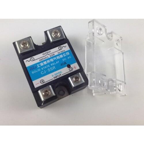 40A solid state relay Single phase 40A SSR DC-AC solid state relay Input DC voltage output AC voltage voltage regulator