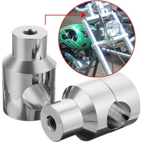 Motorcycle Handlebar Riser Bar Mount Handle Clamp Universal 7/8" 22mm 1"25mm Handle Bar Riser for Custom Springer Bobber Chopper