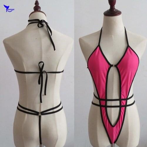 Women Sexy G-String 2019 Exotic Extreme Micro Bikini Set Beach Sunbathing Teeny Swimwear Female Bathing Suit Swimsuits Monokini