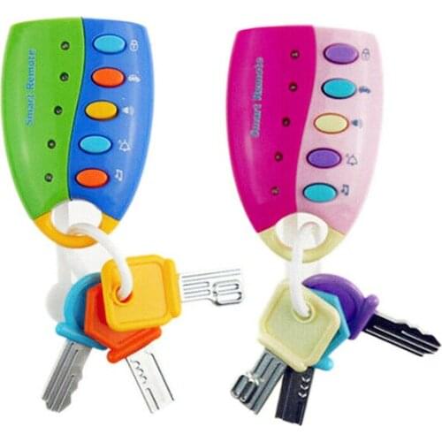 1PC Baby Toy Musical Car Key Toy Vocal Smart Remote Voices Pretend Play Education Flash Music Cars Educational Toys Kid Boy Gift