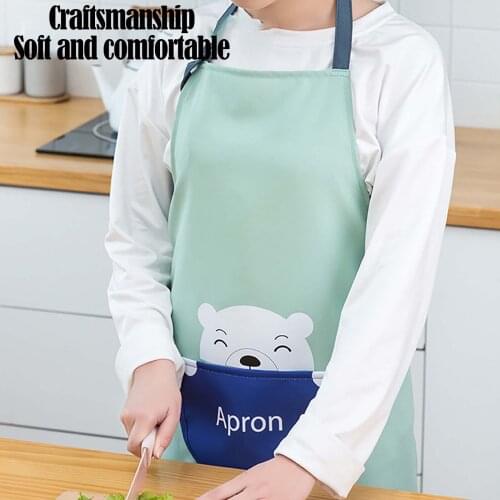 1pc Kitchen Cleaning Apron Polyester Apron Household Waterproof Restaurant Apron Kitchen Accessories Home Cleaning Tools
