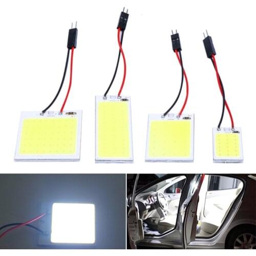 2@# Signal Lamp Dome Reading License Plate Light Car Interior Lights Auto 12V Festoon Vehicle Panel Lamp LED 1Pcs White