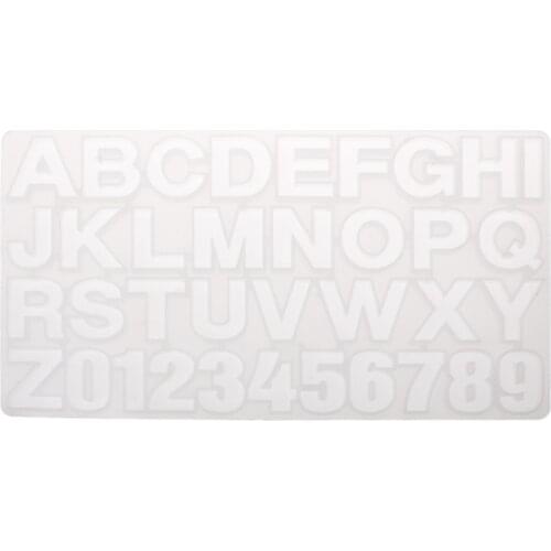 36PCS Handmade Jewelry Making Tool Alphabet Letters Numbers DIY Silicone Mould W0YA