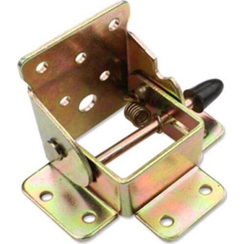 4pcs Iron Folding Table Leg Brackets Foldable For Table Chair Extension Tables Foldable Self Locking Fold Feet Furniture Hinges