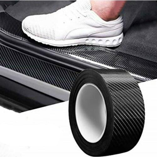 DIY paste protection strip nano carbon fiber car sticker car door sill rearview mirror anti-scratch tape waterproof protection