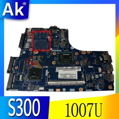 Akemy VIUS3 VIUS4 LA-8951P For lenovo Ideapad S300 S400 laptop motherboard SLJ8C SR109 Celeron 1007U