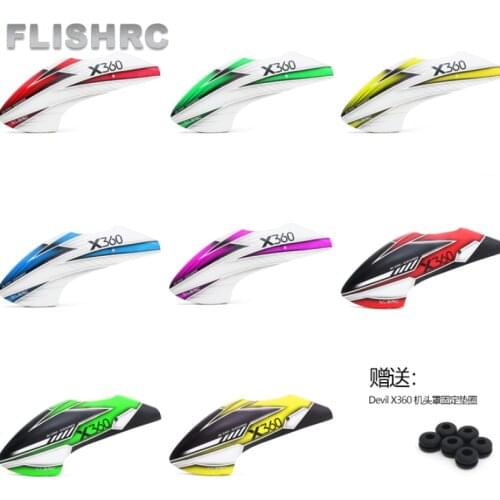 ALZRC - Devil X360 Fiberglass Painting Canopy RC Helicopter Parts - P-E Fit GAUI X3