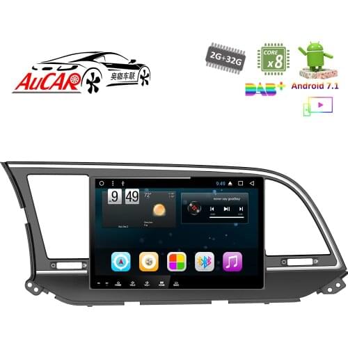 Android 7.1 10.1" GPS Navigation system car dvd player for Hyundai Elantra 2016 2017 car audio Bluetooth GPS Radio WIFI Stereo