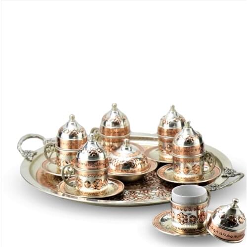 Morya English Copper Coffee Set Coffeepot Coffeeware Accessories Creative Barista Gift 6 person