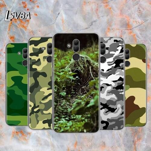 Army camo Camouflage For Huawei Mate 40 30 20 20X 10 RS P Smart 2021 2020 Z S Pro Plus Lite 2019 Phone Case Shell